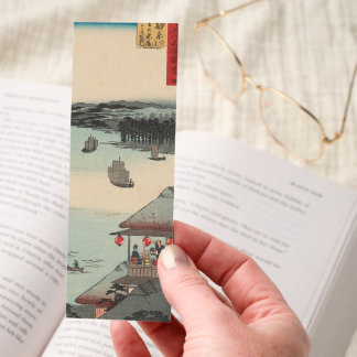 Kanagawa Harbor: Vintage Japanese Woodblock Art Bookmarks