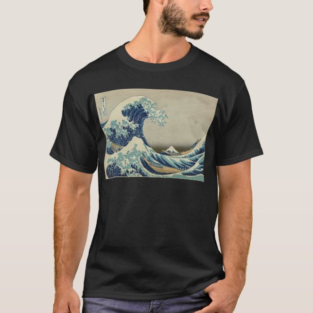 Kanagawa Wave by Katsushika Hokusai T-Shirt (Front)