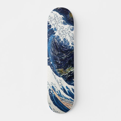 Kanagawa Waves Japanese Art Pattern Skateboard