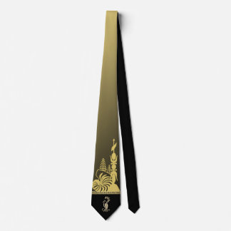 Kanak ridge arrow tie. Kaki gradient.  Neck Tie