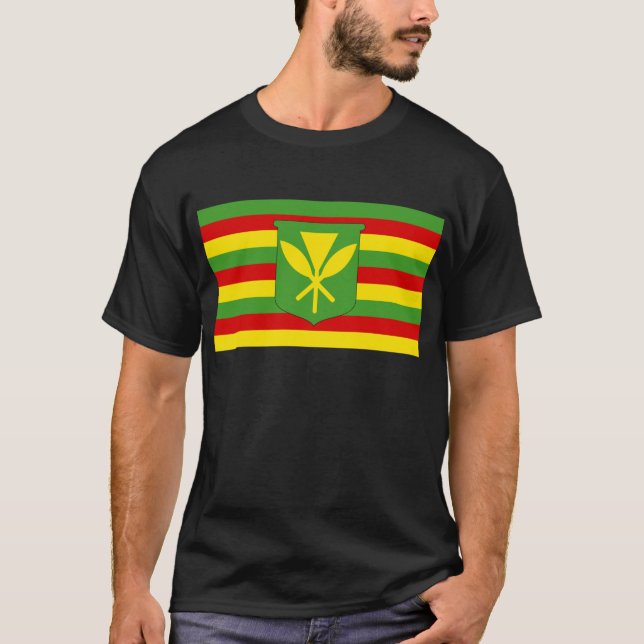 Kanaka Maoli Flag T-Shirt (Front)