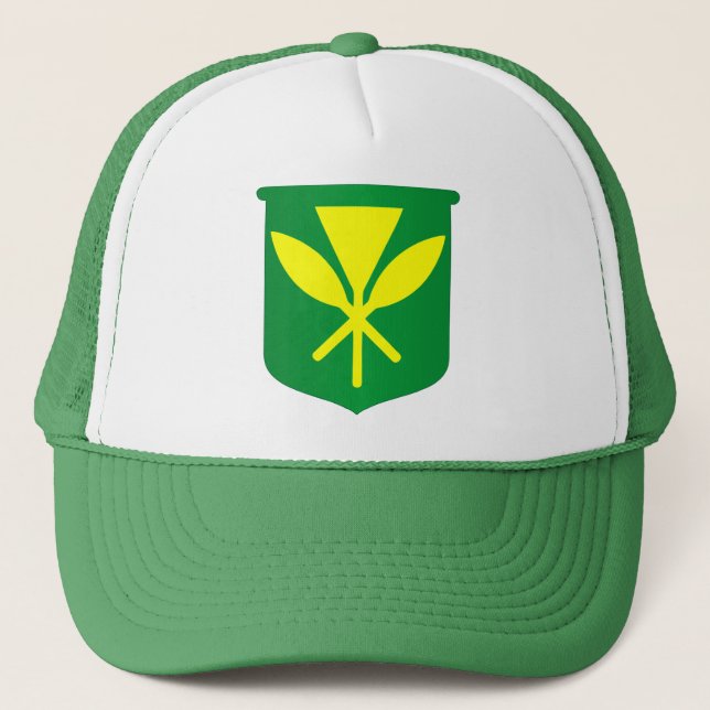 Kanaka Maoli Flag Trucker Hat (Front)