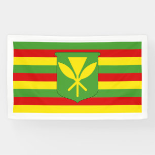Kanaka Maoli - Hawaii Independence Flag Banner