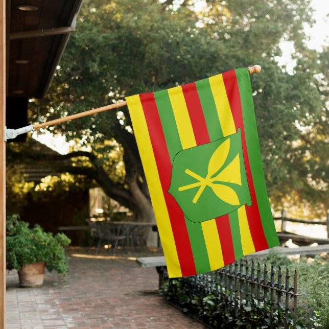 Kanaka Maoli Hawaiian Flag - Hawaii Independence  (In SItu)