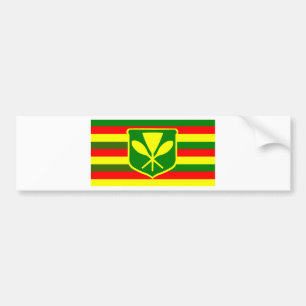 Kanaka Maoli - Native Hawaiian Flag Bumper Sticker