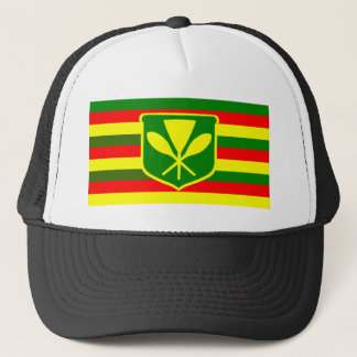 Kanaka Maoli - Native Hawaiian Flag Trucker Hat