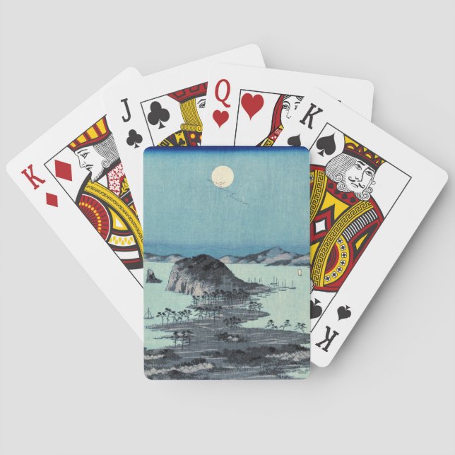 Kanazawa Full Moon 1857 Middle Poker Cards (Back)