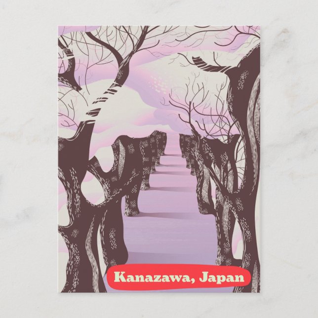 Kanazawa, Japan Blossom Postcard (Front)