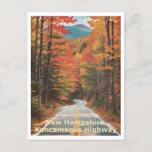 Kancamagus Highway in the fall season Graphic Art Postcard