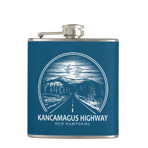 Kancamagus Highway New Hampshire Forest Flask