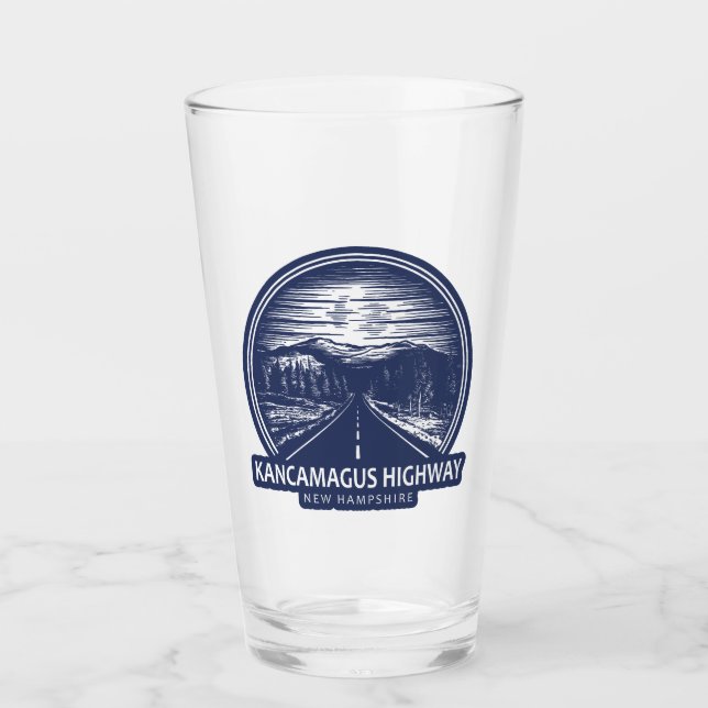 Kancamagus Highway New Hampshire Forest Glass (Front)