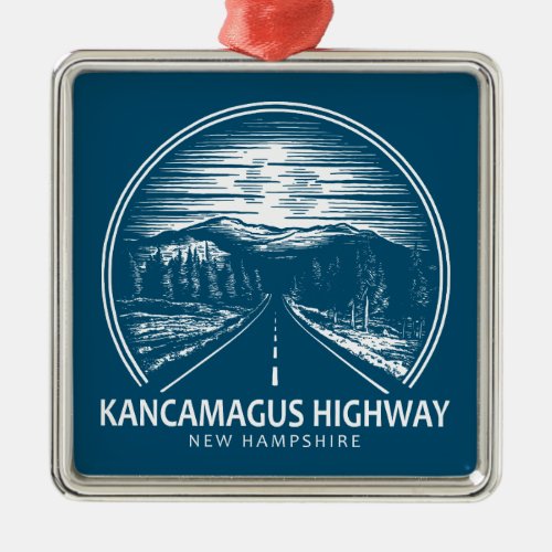 Kancamagus Highway New Hampshire Forest Metal Ornament