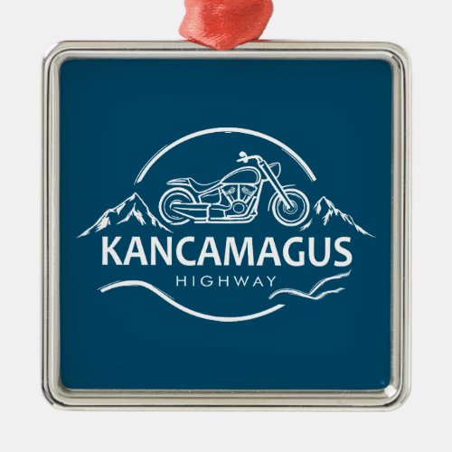 Kancamagus Highway New Hampshire Motorcycle Metal Ornament