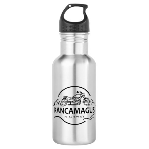 Kancamagus Highway New Hampshire Motorcycle Stainless Steel Water Bottle