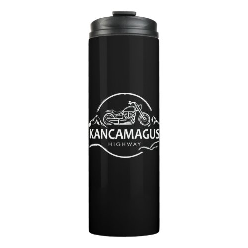 Kancamagus Highway New Hampshire Motorcycle Thermal Tumbler