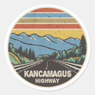 Kancamagus Highway New Hampshire Mountains Classic Round Sticker