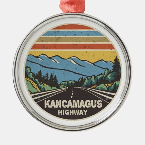 Kancamagus Highway New Hampshire Mountains Metal Ornament