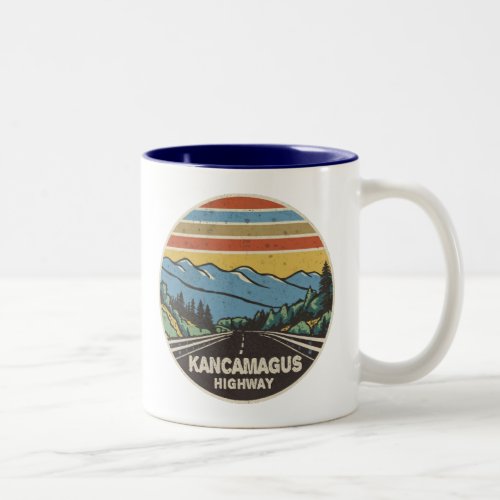 Kancamagus Highway New Hampshire Mountains Two_Tone Coffee Mug