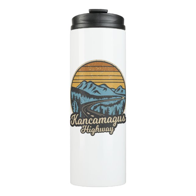 Kancamagus Highway New Hampshire Retro Thermal Tumbler (Front)