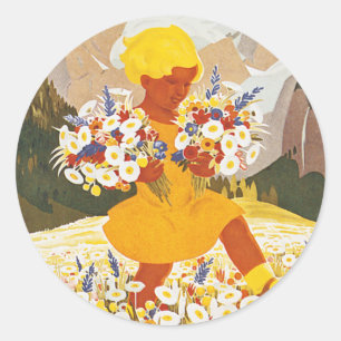 Kandersteg Classic Round Sticker