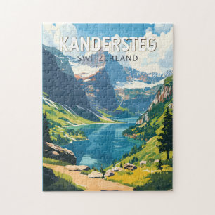Kandersteg Switzerland Travel Art Vintage Jigsaw Puzzle