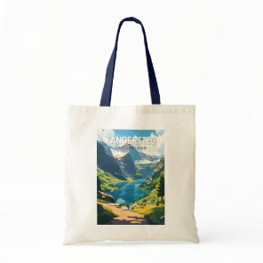Kandersteg Switzerland Travel Art Vintage Tote Bag