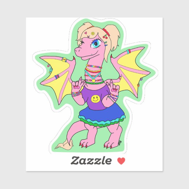 Kandi Dragon Sticker (Sheet)