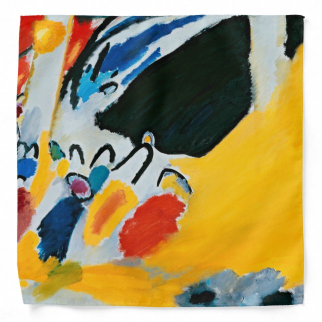 Kandinski Impression III Concert Abstract Painting Bandana (Front)
