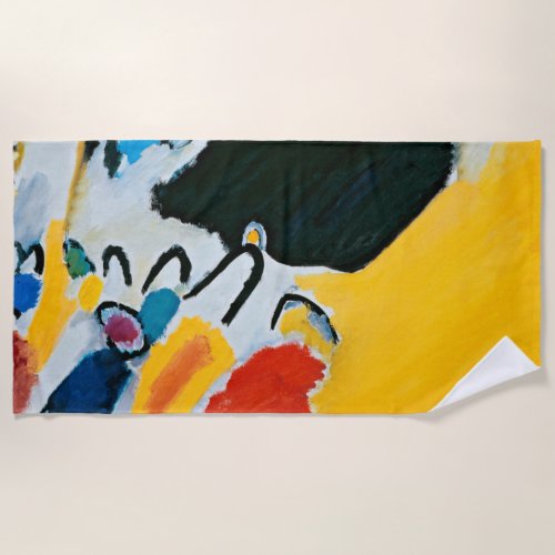 Kandinski Impression III Concert Abstract Painting Beach Towel
