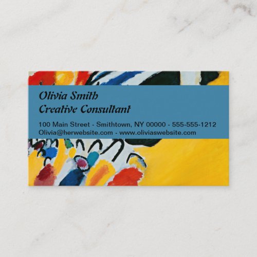 Kandinski Impression III Concert Abstract Painting Business Card