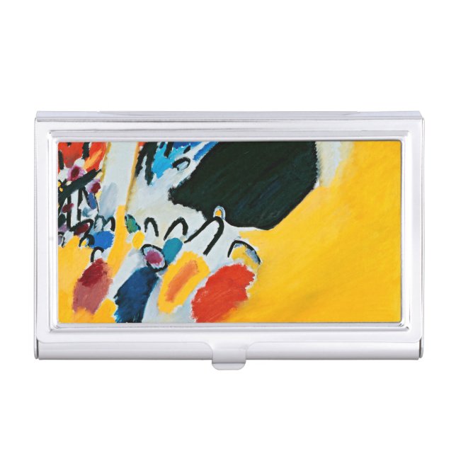 Kandinski Impression III Concert Abstract Painting Business Card Case (Front)