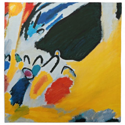 Kandinski Impression III Concert Abstract Painting Cloth Napkin