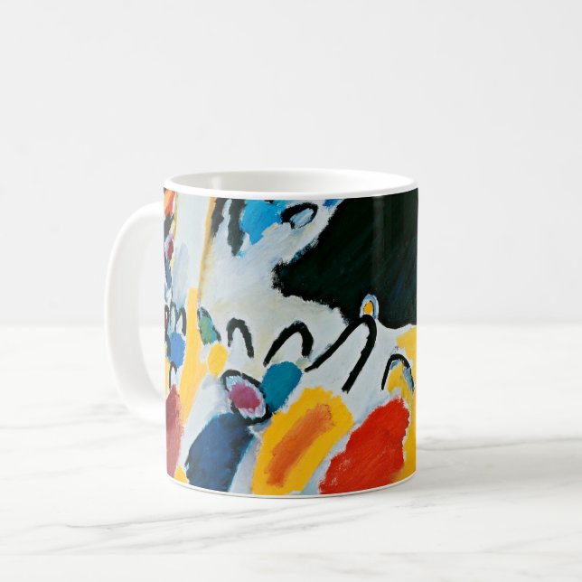 Kandinski Impression III Concert Abstract Painting Coffee Mug (Front Left)