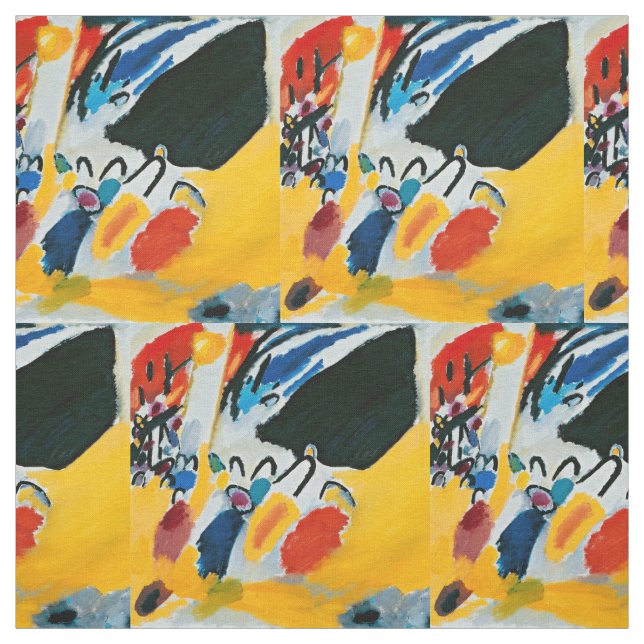 Kandinski Impression III Concert Abstract Painting Fabric (Swatch)