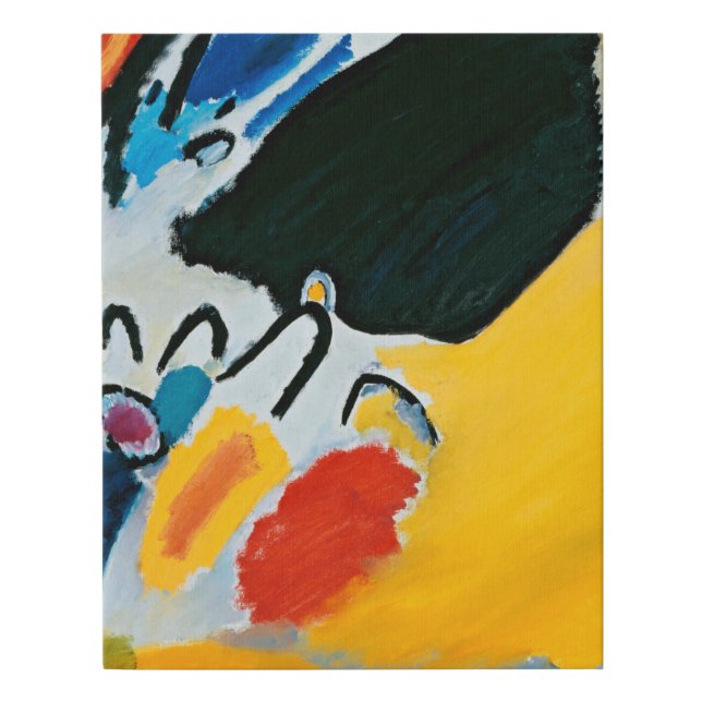 Kandinski Impression III Concert Abstract Painting Faux Canvas Print (Front)