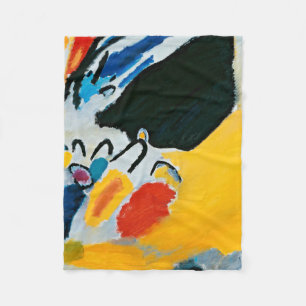 Kandinski Impression III Concert Abstract Painting Fleece Blanket