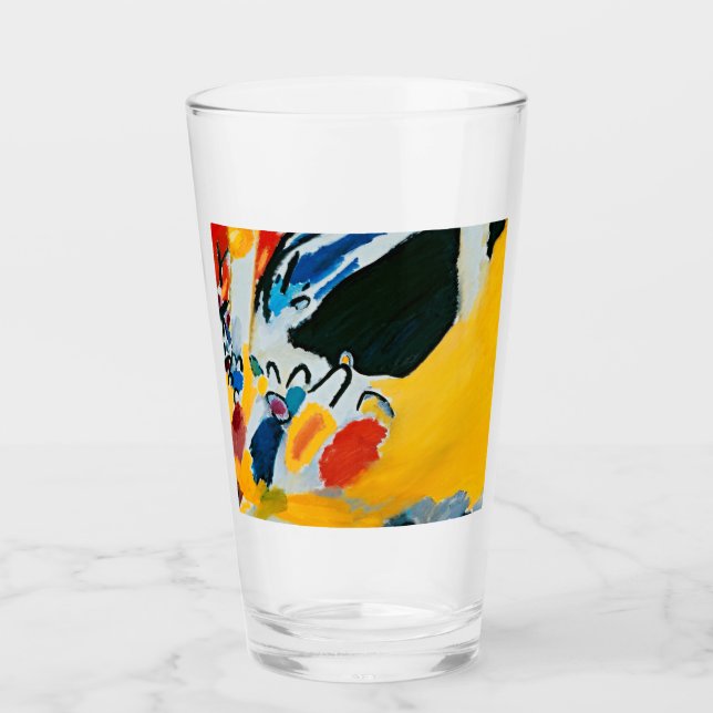 Kandinski Impression III Concert Abstract Painting Glass (Front)