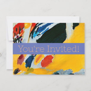 Kandinski Impression III Concert Abstract Painting Invitation