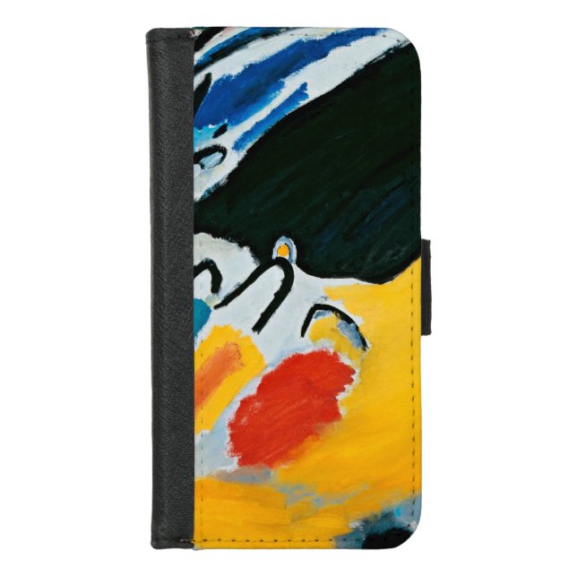 Kandinski Impression III Concert Abstract Painting iPhone Wallet Case (Front)