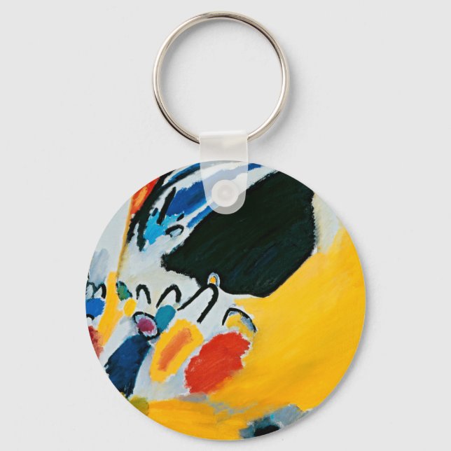 Kandinski Impression III Concert Abstract Painting Keychain (Front)
