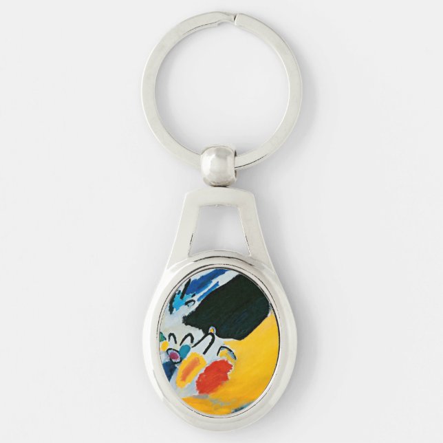 Kandinski Impression III Concert Abstract Painting Keychain (Front)