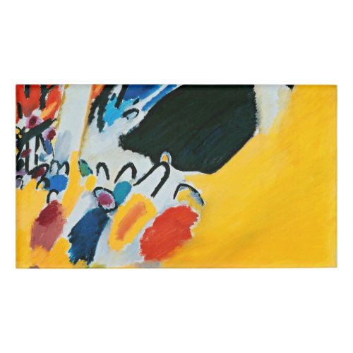 Kandinski Impression III Concert Abstract Painting Name Tag
