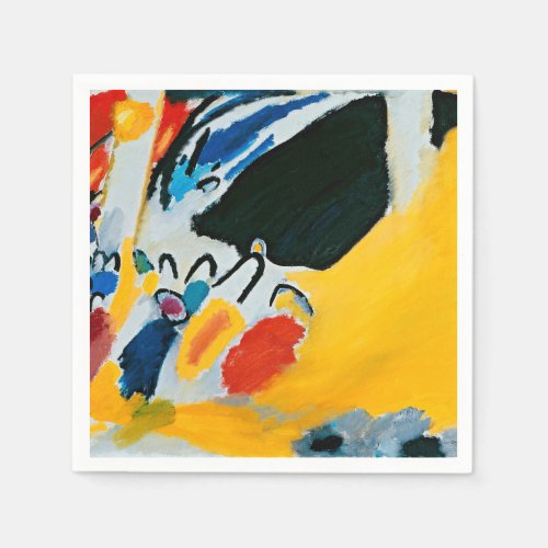 Kandinski Impression III Concert Abstract Painting Napkins
