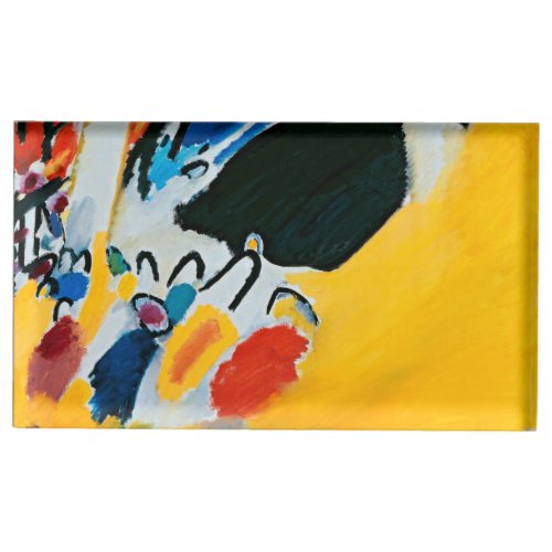 Kandinski Impression III Concert Abstract Painting Place Card Holder