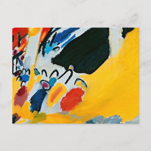 Kandinski Impression III Concert Abstract Painting Postcard