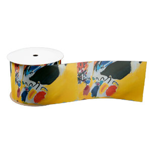 Kandinski Impression III Concert Abstract Painting Satin Ribbon