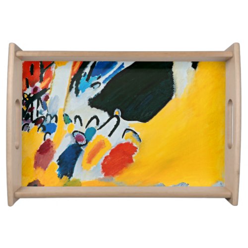 Kandinski Impression III Concert Abstract Painting Serving Tray