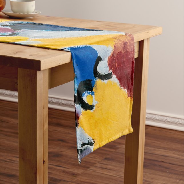 Kandinski Impression III Concert Abstract Painting Short Table Runner (In Situ)