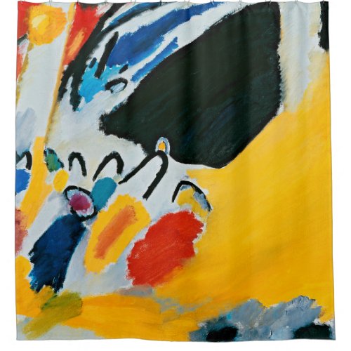 Kandinski Impression III Concert Abstract Painting Shower Curtain