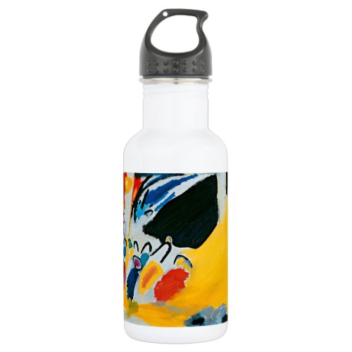 Kandinski Impression III Concert Abstract Painting Stainless Steel Water Bottle